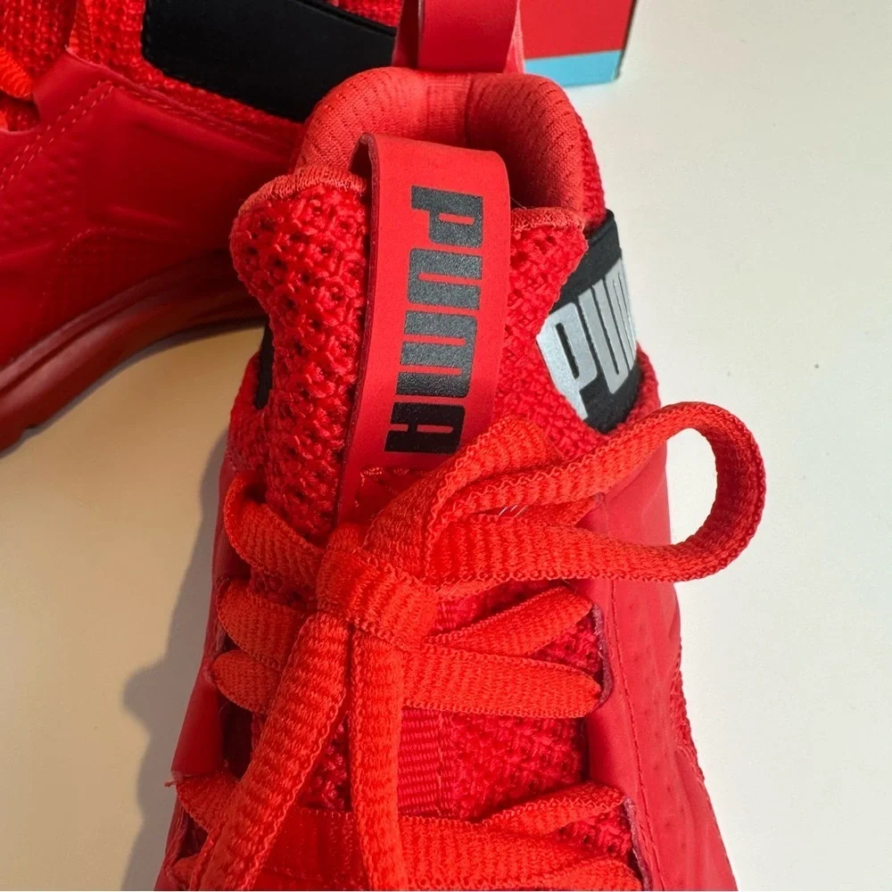 NWT  Puma Kids Softride Enzo NXT High Risk Red Youth Sneakers size 4C - Picture 4 of 12
